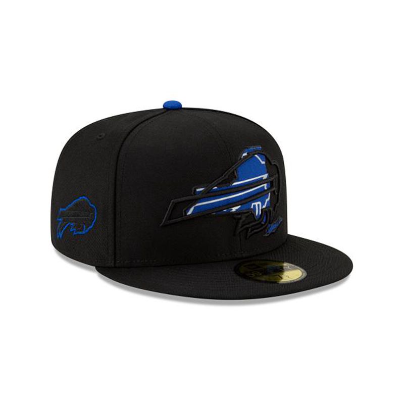 NFL Buffalo Bills State Logo Reflect 59Fifty Fitted (HFD6997) - Black New Era Caps